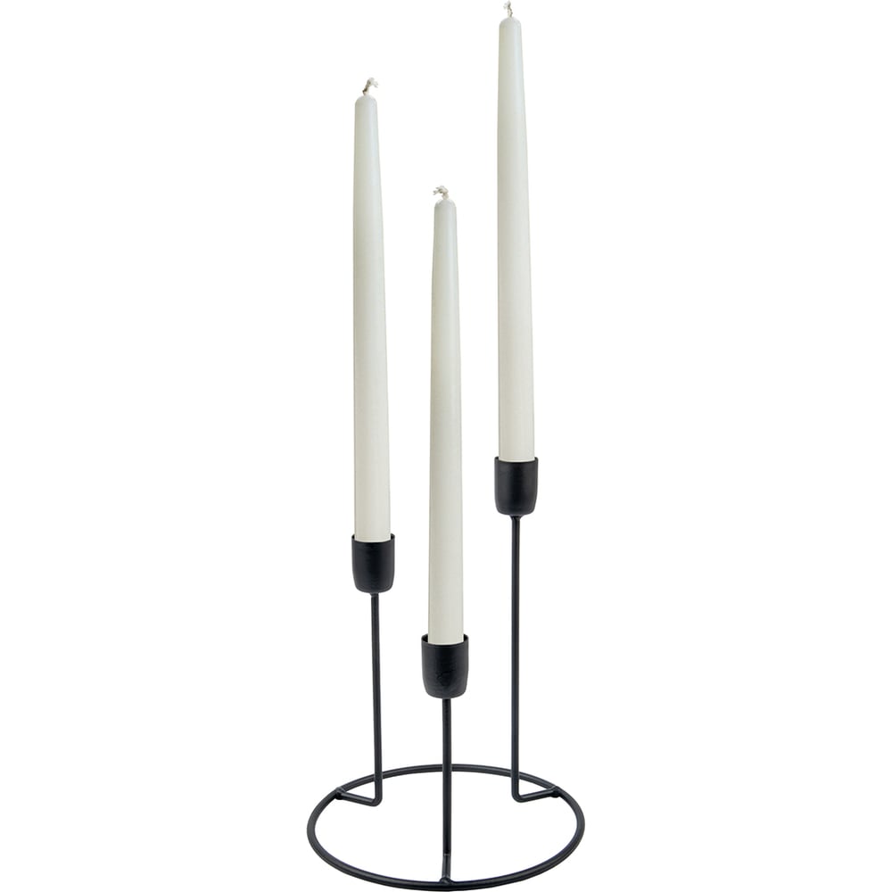 Изображение товара Металлический подсвечник Вещицы Lemax PROF черный 155х155х200 для уюта