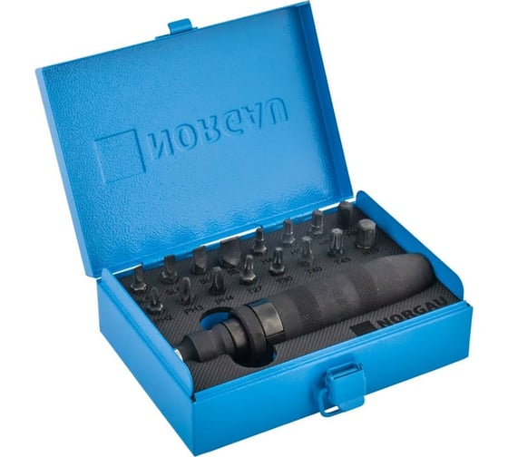 Изображение товара Набор бит с ударной отверткой NORGAU тип NK1900-018 1/2" 062493018
