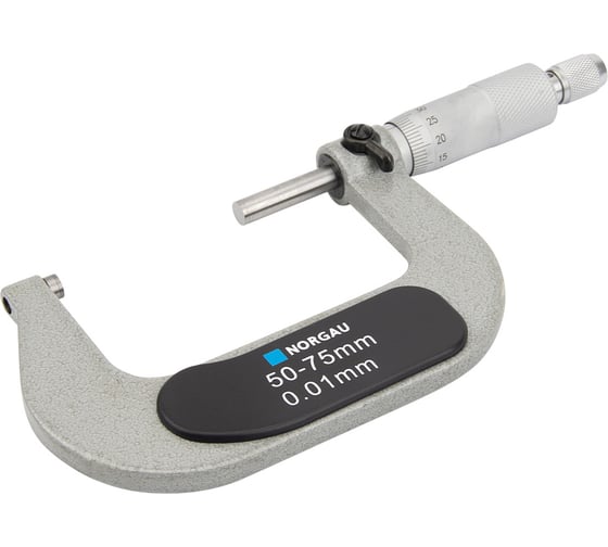 Изображение товара Гладкий микрометр NORGAU 50-75 мм/0,01 мм, тип NM-75 041001075