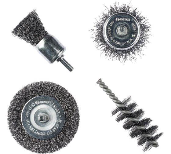 Изображение товара Набор проволочных щеток 4 шт. Bosch 2609256553