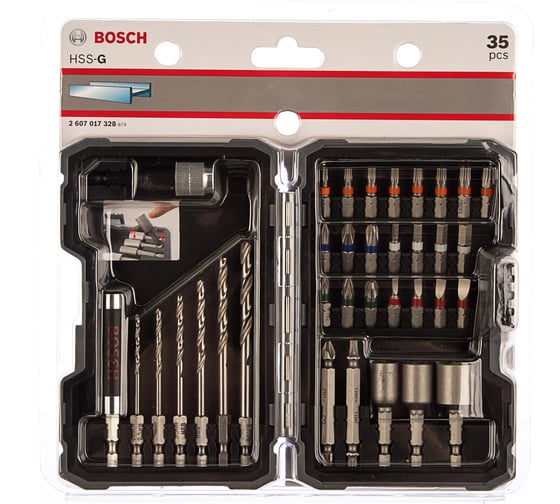 Изображение товара Набор бит и сверл по металлу 35 шт. Bosch 2607017328
