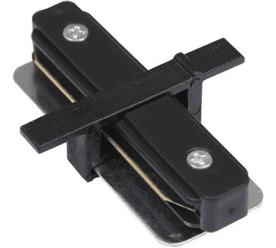 Изображение товара I образный коннектор для встраиваемого трека SWG прямой черный KXZ-RC-BL-I