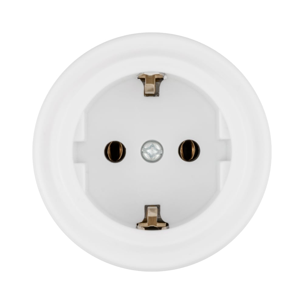 Розетка TDM ELECTRIC 2П+З 16А 250В белая «Виви» SQ1820-1012