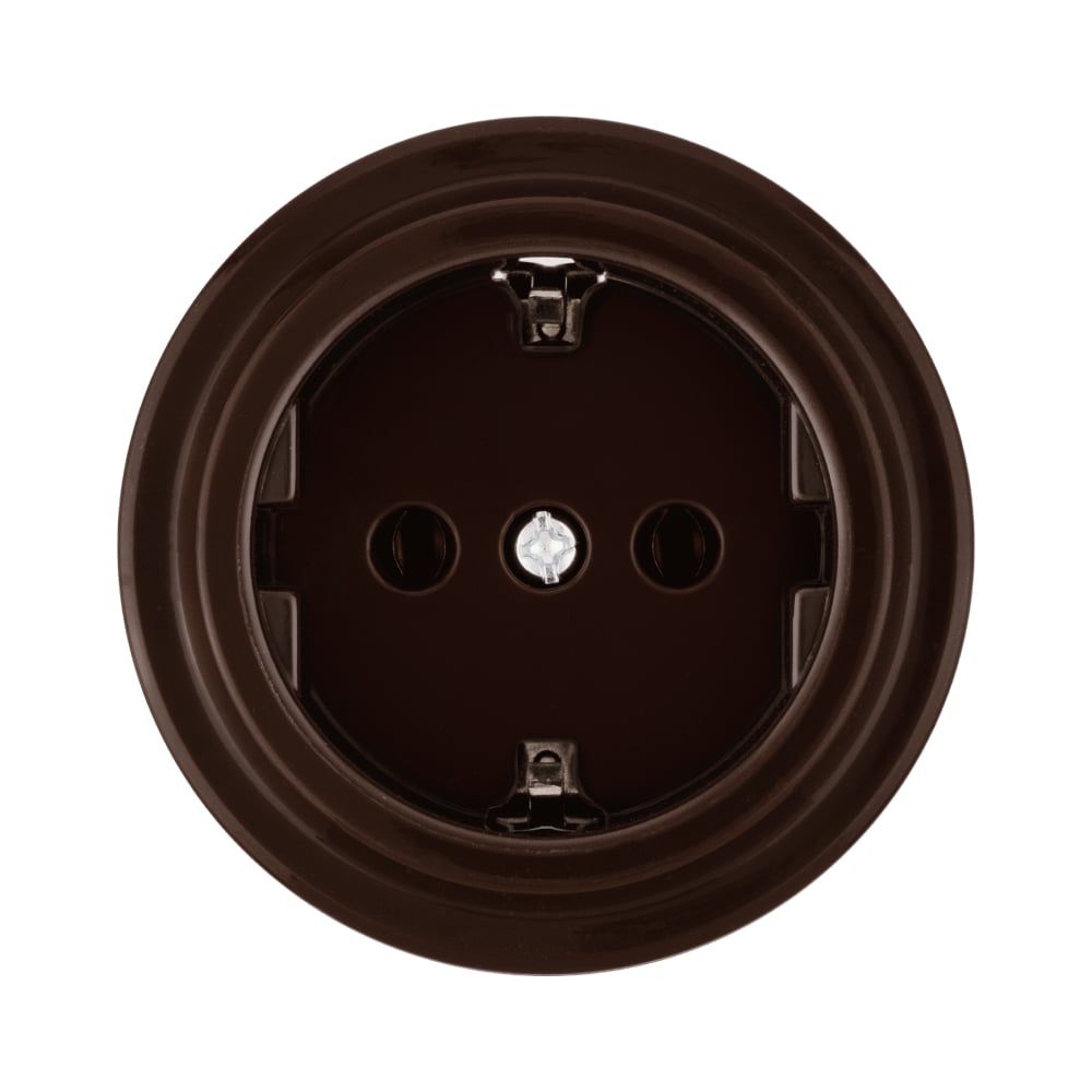 Изображение товара Розетка TDM ELECTRIC 2П+З 16А 250В коричневая Виви SQ1820-1417