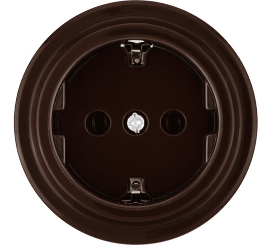 Изображение товара Розетка TDM ELECTRIC 2П+З 16А 250В коричневая «Виви» SQ1820-1417