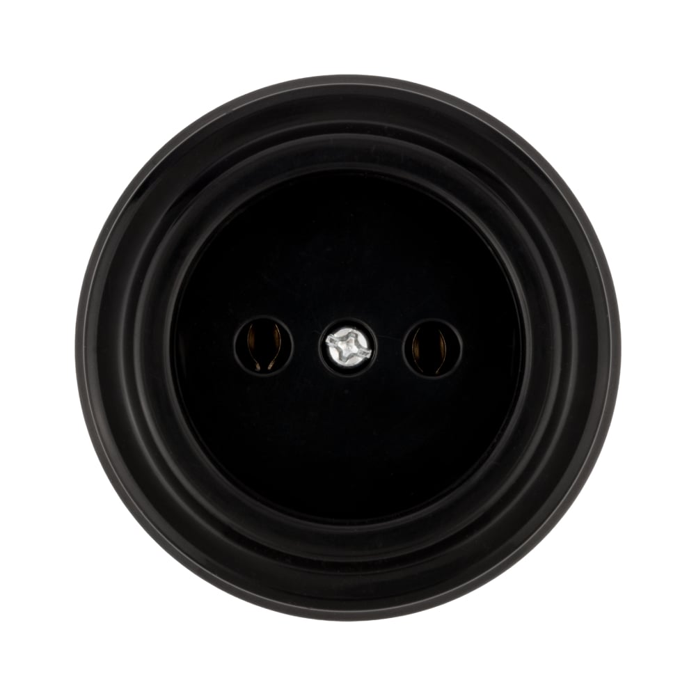 Розетка TDM ELECTRIC 2П 10А 250В черная «Виви» SQ1820-1211