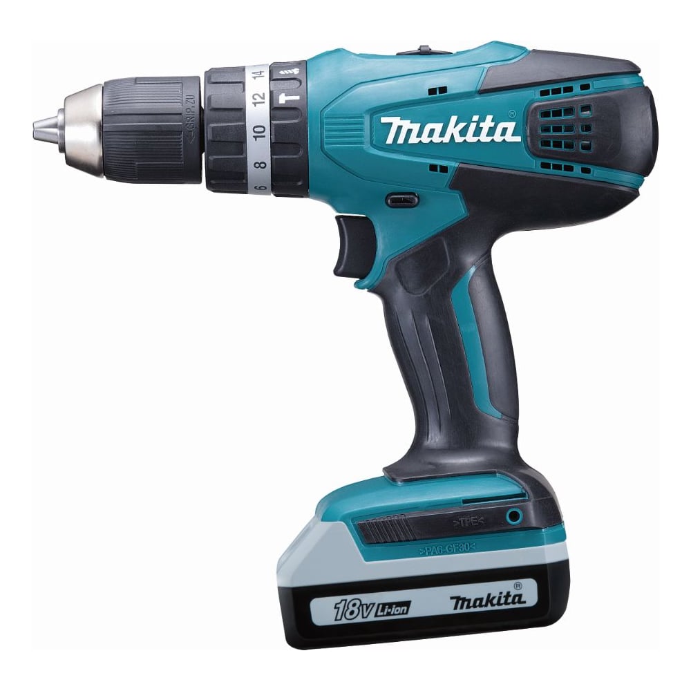 фото Аккумуляторная дрель-шуруповерт makita hp457dwe