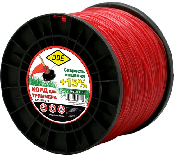 Изображение товара Корд триммерный (3.0 мм; 220 м; звезда) DDE 644-979