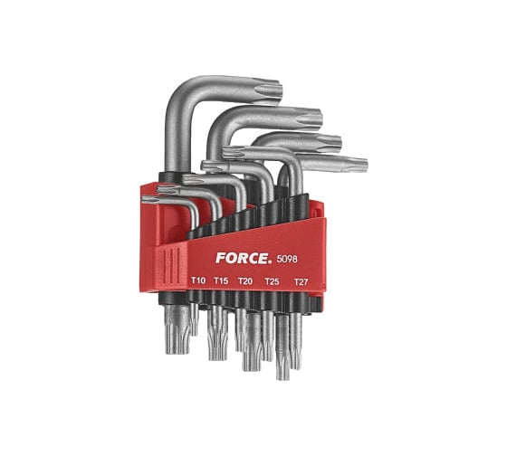 Изображение товара Набор Г-образных ключей FORCE Т10-Т50 9 предметов 5098
