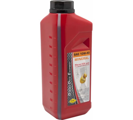 Изображение товара Масло DDE 4-х тактное 10W-40, API SJ/CF 1л минеральное M-SAE10W-40
