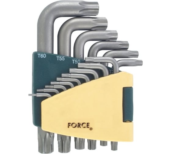 Изображение товара Набор удлиненных Г-образных ключей FORCE Т6-Т60 15 предметов 5151L