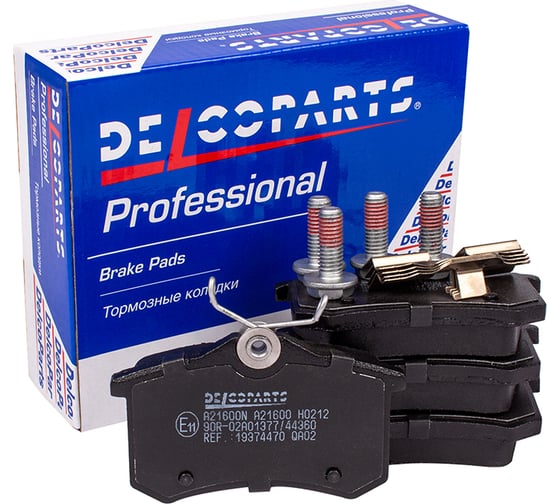 Изображение товара Колодки тормозные задние дисковые Delcoparts 19374470