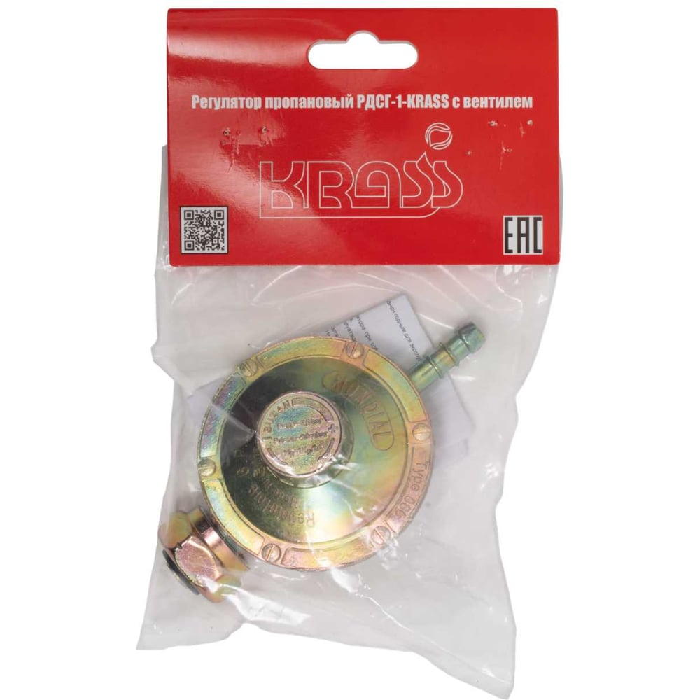 Изображение товара Редуктор бытовой РДСГ-1- с вентилем KRASS 2117309