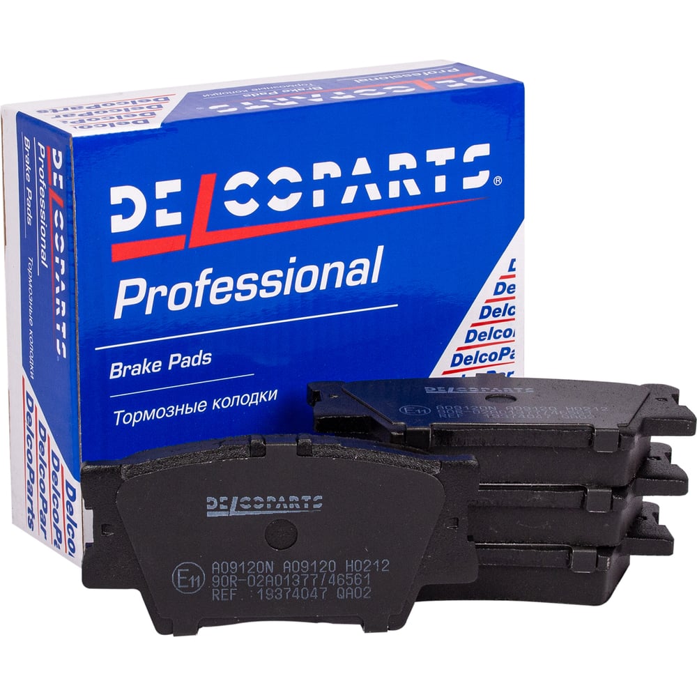 Изображение товара Тормозные колодки задние дисковые Delcoparts 19374047 для Toyota