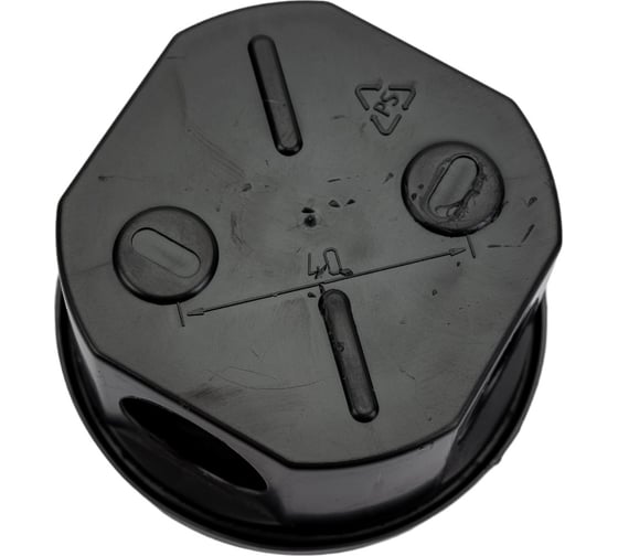 Изображение товара Распределительная коробка GREENEL наружного монтажа D75x40мм IP44, цвет-черный GE41237-05