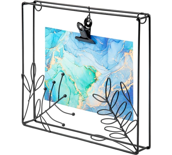 Изображение товара Металлическая фоторамка lemax цветы, 230х200х30, черный Fancy15