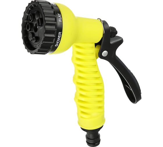 Изображение товара Пистолет-разбрызгиватель INBLOOM 7 режимов, с эргономичной ручкой, пластик 161-006