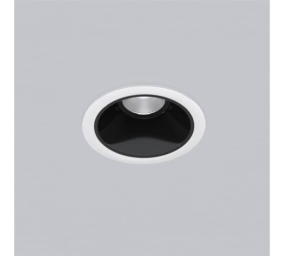 Изображение товара Встраиваемый светодиодный светильник Elektrostandard 8w 4200k белый/чёрный жемчуг a062938
