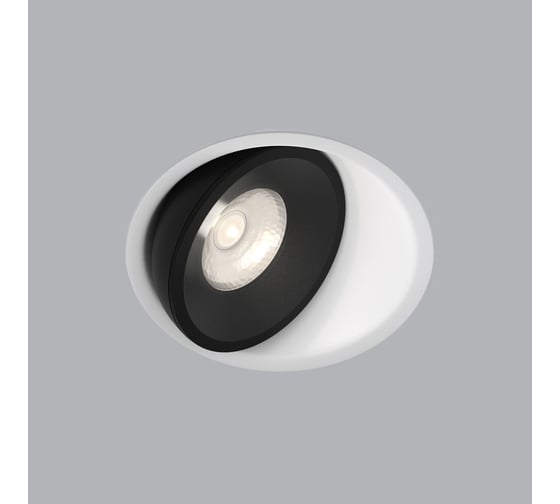 Изображение товара Встраиваемый светодиодный светильник Elektrostandard 6w 4200k белый/чёрный a062942