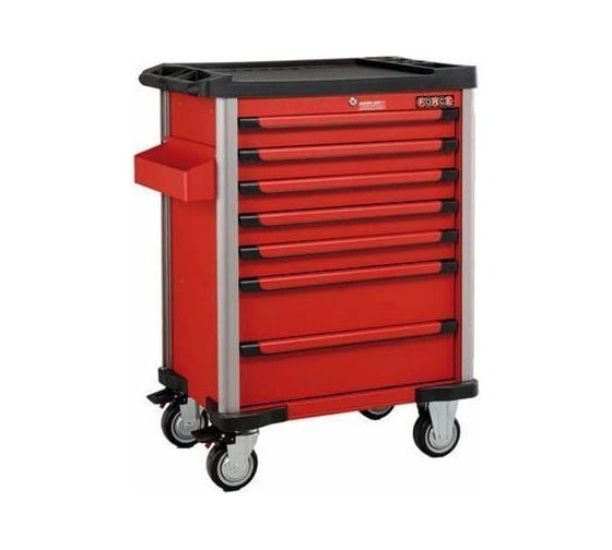 Изображение товара Инструментальная тумба 7 секций, красная FORCE 10217R