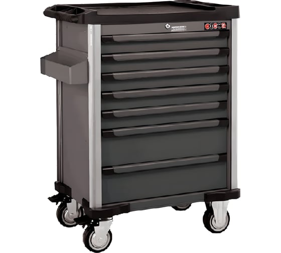 Изображение товара Инструментальная тумба 7 секций, 376пр, черная FORCE 10217-376