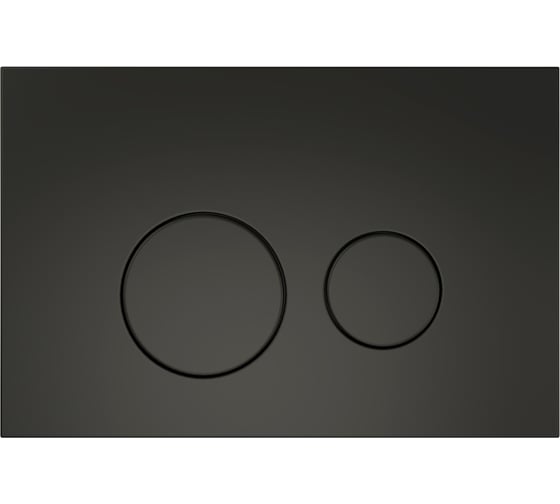 Изображение товара Клавиша смыва Teymi Lina двойной смыв, черный матовый T70103BM ЦБ-00266824