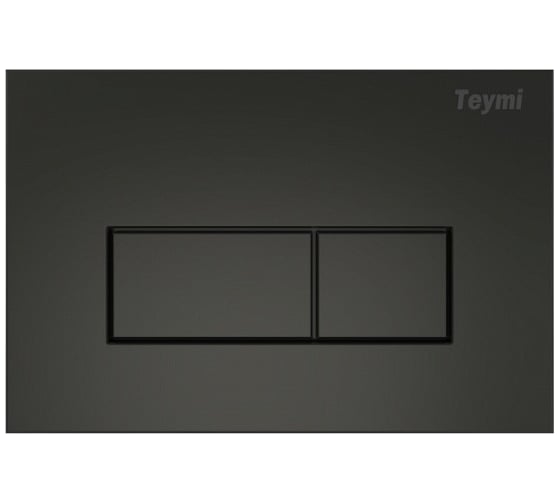Изображение товара Клавиша смыва Teymi Helmi двойной смыв, черный матовый T70203BM ЦБ-00266820