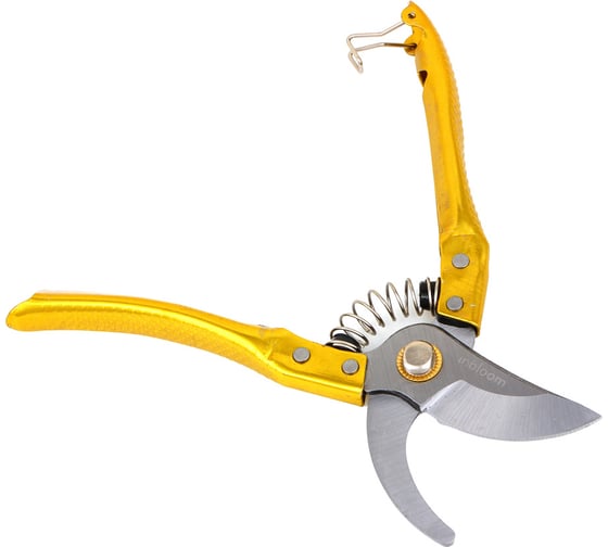 Изображение товара Садовый секатор INBLOOM с дополнительной пружиной, 21 см, марганцевая сталь 65 м 186-032