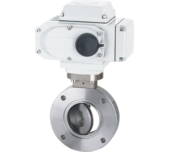 Изображение товара Дисковый затвор с электроприводом TITAN LOCK нержавеющая сталь 304, DN65, тип резьба-резьба, DIN TLSD65THS-E