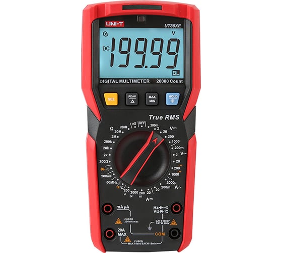 Изображение товара Цифровой высокоточный мультиметр UT89XE True RMS 20A UNI-T 00-00012007