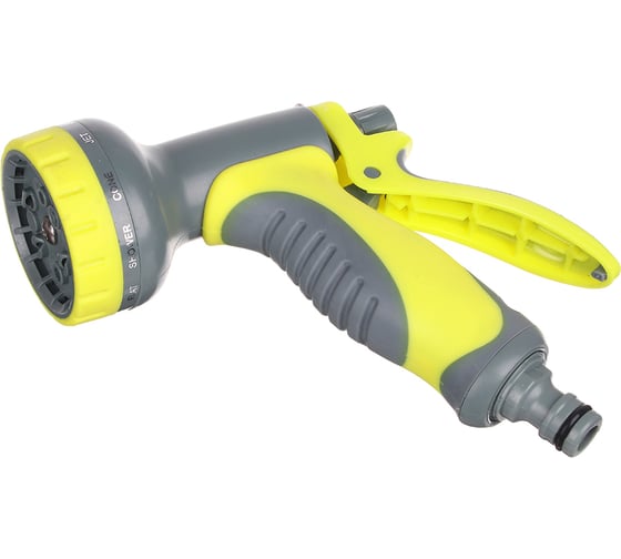 Изображение товара Пистолет-разбрызгиватель INBLOOM 10 режимов, эргономичная ручка, нейлон, пластик 161-012