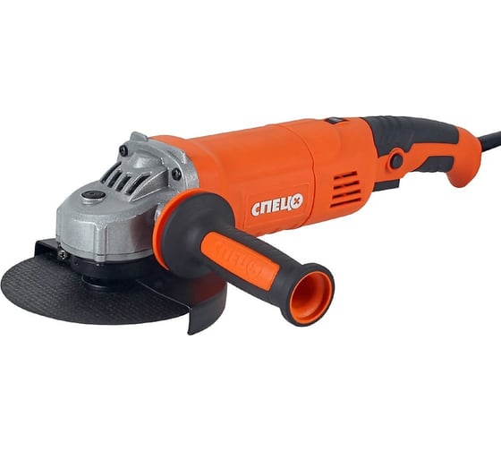 Изображение товара Угловая шлифмашина Спец БШУ-1500 3Д логотип, 1500 Вт, d круга 150 мм, 9500 об/мин, цв. коробка СПЕЦ-4073