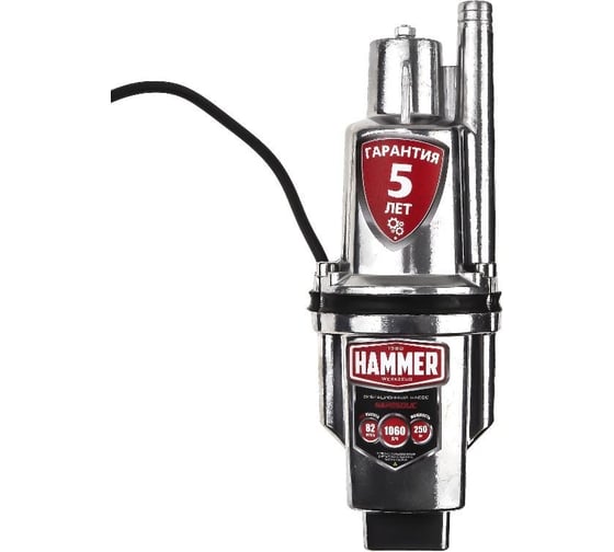 Изображение товара Вибрационный насос Hammer кабель 25 м, верхний забор воды NAP250UC(25)