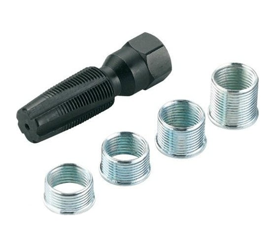 Изображение товара Свечной набор: метчик и ремонтные футорки 5шт FORCE 64101