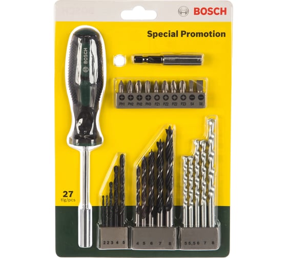 Изображение товара Набор сверл и насадок-бит 27 предметов Bosch 2607017201