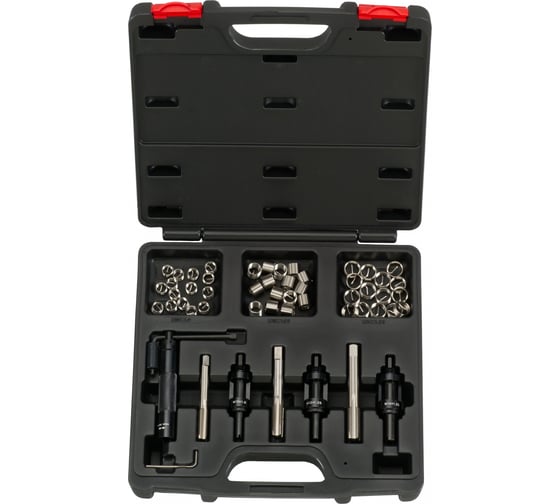 Изображение товара Набор для ремонта свечных гнёзд М10х1.0, М12х1.25, М14х1.25, 56шт FORCE 956G1