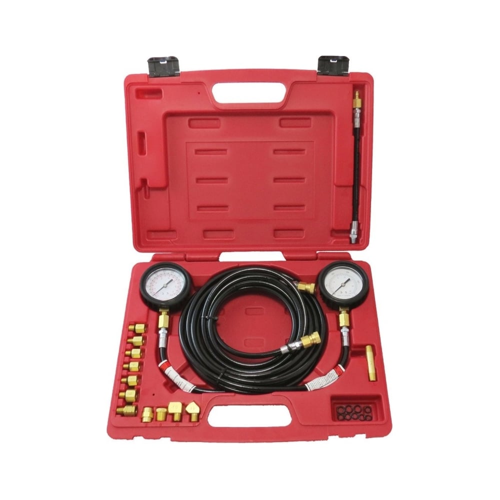 Изображение товара Универсальный набор манометров FORCE для измерения давления масла в трансмиссии 22 шт.