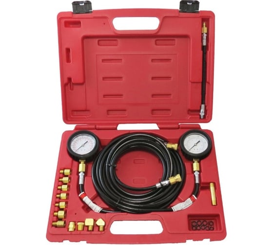 Изображение товара Универсальный набор, манометр с адаптерами для измерения давления масла в трансмиссии, 22шт FORCE 922G6