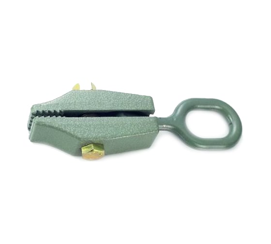 Изображение товара Зелёный, плоскогубый зажим для кузовных работ, захват S=32мм, с рым-болтом, нагрузка 5т FORCE 9M1601