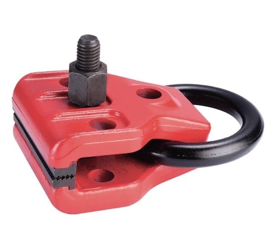 Изображение товара Красный зажим для кузовных работ, захват S=100мм, с рым-кольцом, нагрузка 6т FORCE 9M1607