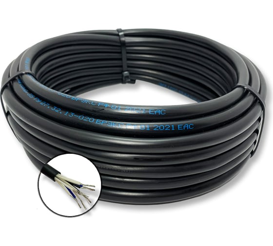 Изображение товара Монтажный кабель МКШ ПРОВОДНИК 10x0.35 мм2, 5м OZ48637L5