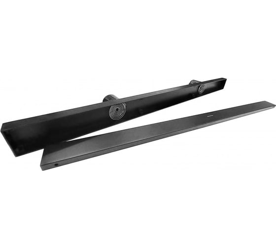 Изображение товара Сантехнический трап MAGdrain двухсторонний (55х800, 2 магнит клапана, нерж., черн мат) JXC 800 Q50-О