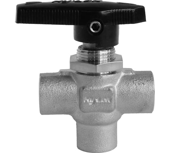 Изображение товара Шаровой кран Hy-Lok 112 серии из нержавеющей стали SS 316, трехходовой, NPT 1/8" внутр. - NPT 1/8" внутр B1V-3-F-2N