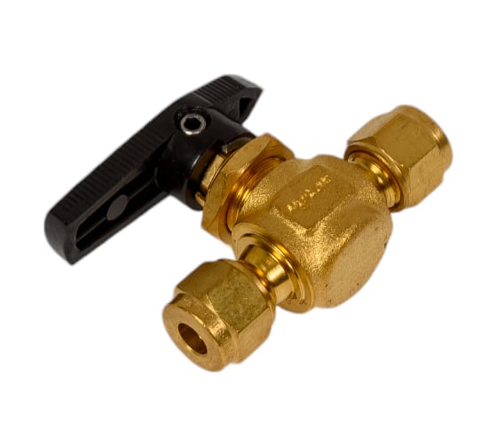 Изображение товара Шаровой кран Hy-Lok 112 серии из латуни, проходной, 6мм - 6мм B1V-H-6M-BRAS