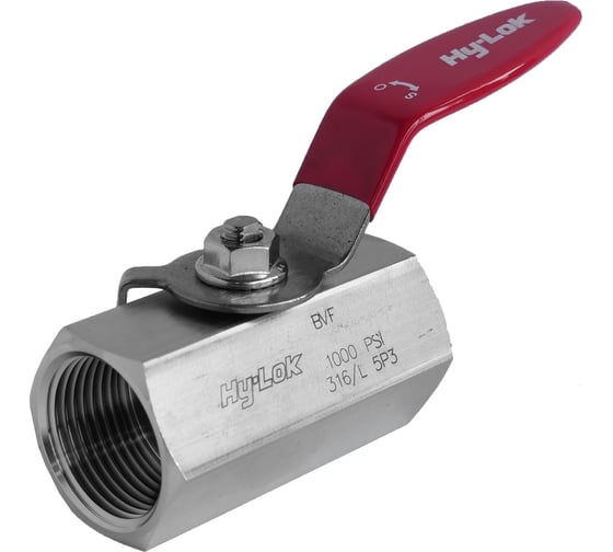 Изображение товара Шаровой кран Hy-Lok 110 серии из нержавеющей стали SS 316, NPT 1/4" внутр. - NPT 1/4" внутр BV-F-4N-YH