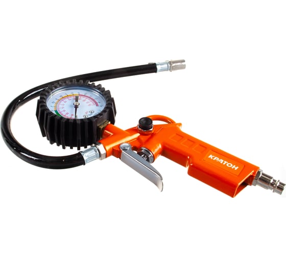 Изображение товара Пистолет с манометром для подкачки шин Кратон TIG-01 3 01 02 034