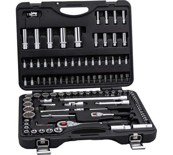 Изображение товара Набор головок и приспособлений FORCE 108 предметов 12 гранные 1/2, 1/4 41082R-9