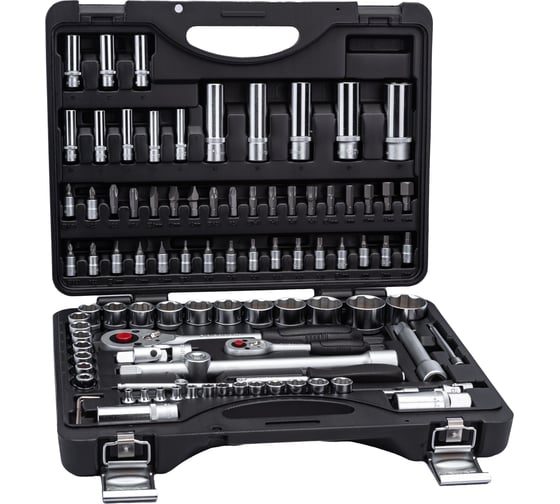 Изображение товара Набор инструментов FORCE 94 предмета с универсальными 6-гранными головками для целых и сорванных граней (SL) 1/4 1/2 4941R