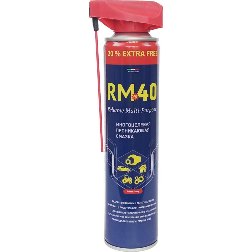 Многоцелевая проникающая смазка RM-40 смазка проникающая gigant