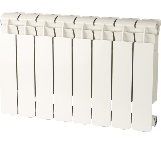 Изображение товара Алюминиевый радиатор Global Vox extra 350 8 секций, боковое подключение (белый ral 9010) RG008P0N543UOH